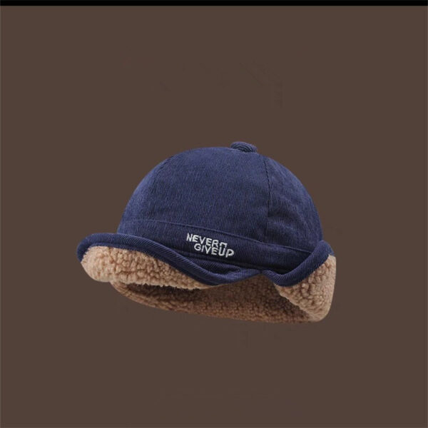 Internet Celebrity Ins Cashmere Thick Warm Duck Tongue Earflaps Cap - Image 4