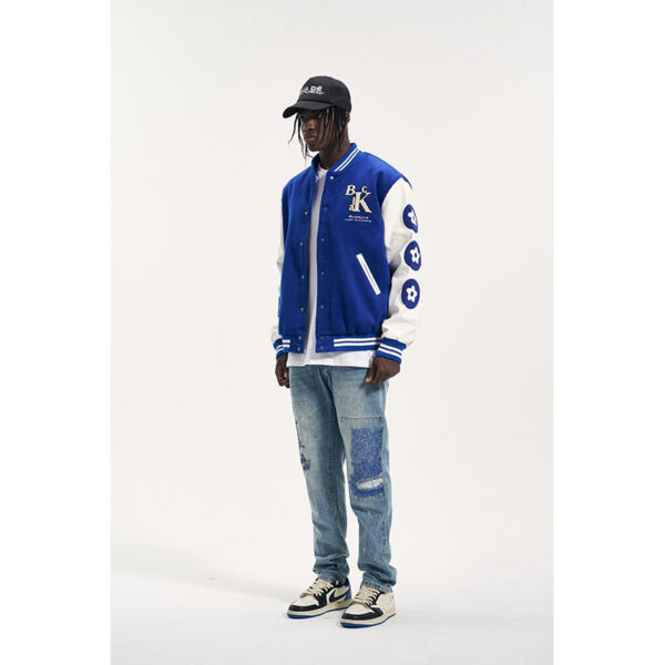 Men's Loose Baseball Jacket High Street Coat - Image 5