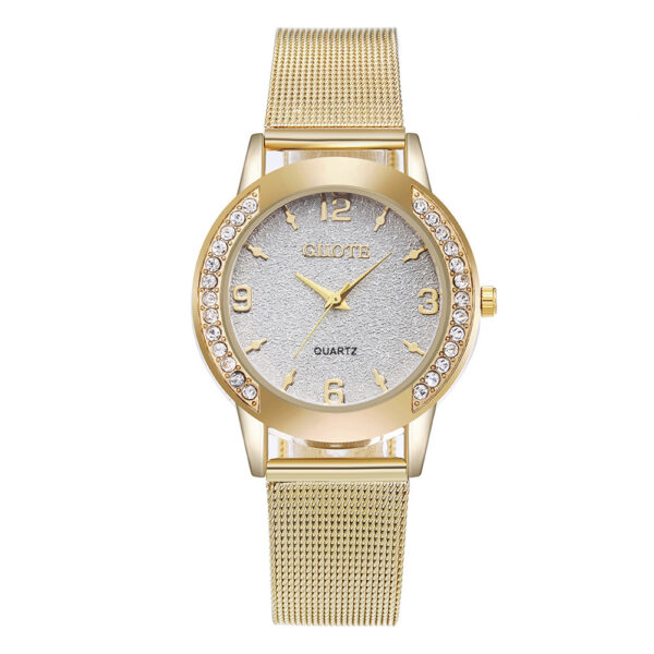 Women's Fashion Diamond Case Quartz Watch - Image 4