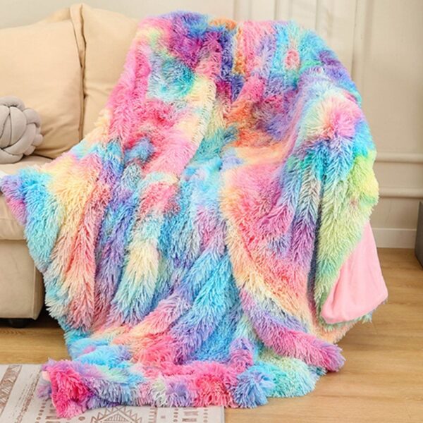 Tie Dyed Winter Double Layer Blanket - Image 8