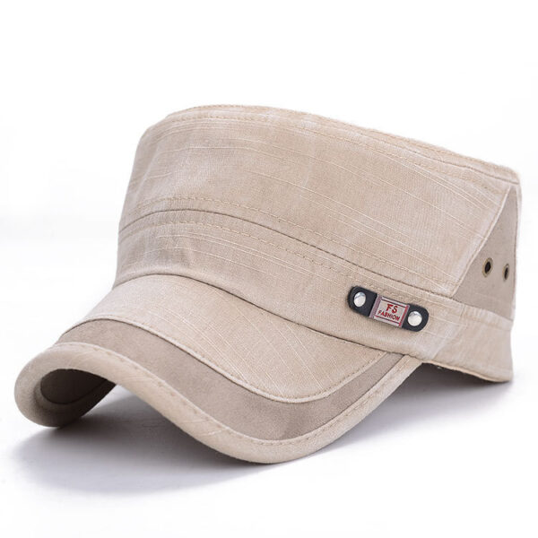 Fashion Men's And Women's Flat-top Cap Stitching Retro Sun Hat Spring New Hat Manufacturer - Image 6