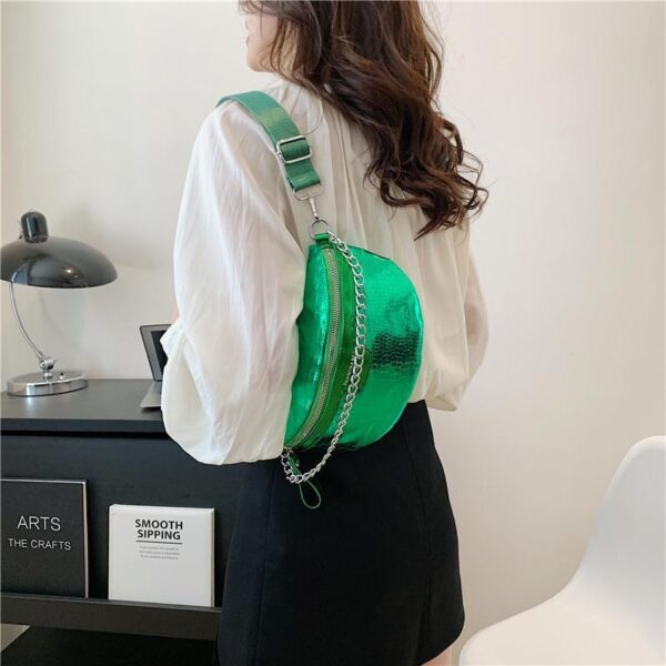 PU Fashion Crossbody Women Chest Bag Stone Pattern One-shoulder Crossbody Bag All-match Messenger Belt Bags - Image 9