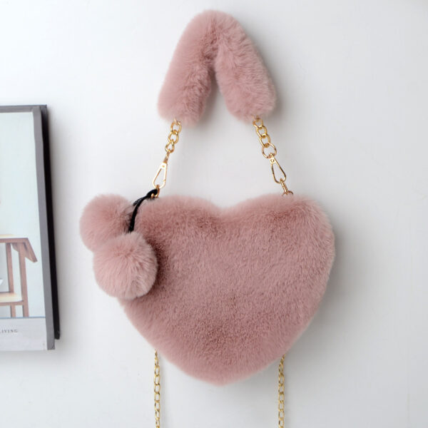 Love Bags Soft Plush Handbags Women Valentine's Day Party Bag - Image 10