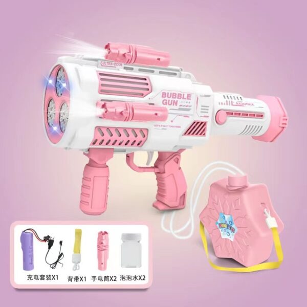 Bubbles Gun Kids Toy Rocket Soap Bubble Machine Guns Automatic Blower Portable Pomperos Toy For Children Gift - Image 6