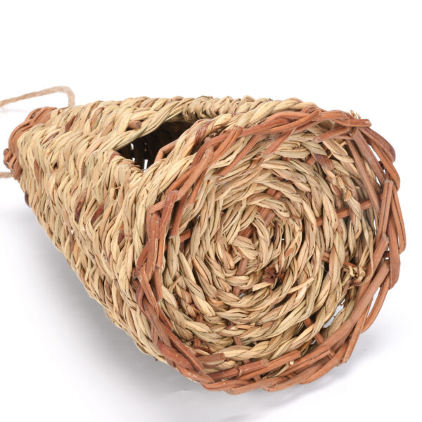 Creative Flat Bottomed Grass Woven Bird's Nest Horticultural Decoration - Image 10