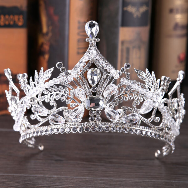 Crystal Big Crown Wedding Hair Accessories - Image 3