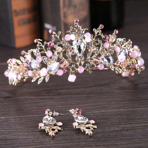 Bride Crystal Crown Hair Accessory - Image 5