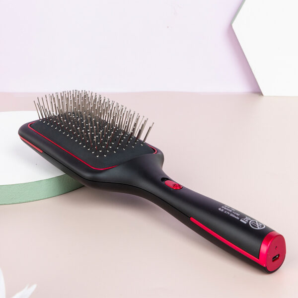 Wireless Charging Straight Hair Comb Negative Ion Blowing Vibration Beauty Supplies - Image 2