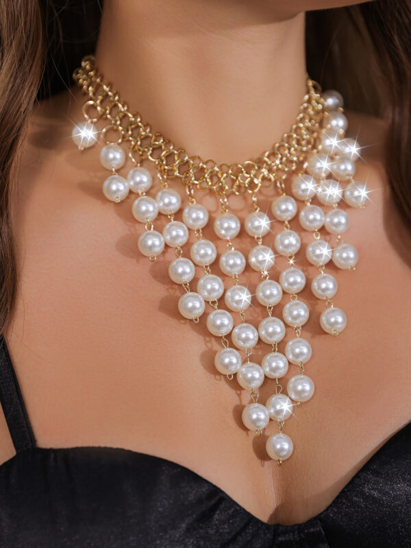 Vintage Pearl Necklace Necklace - Image 3