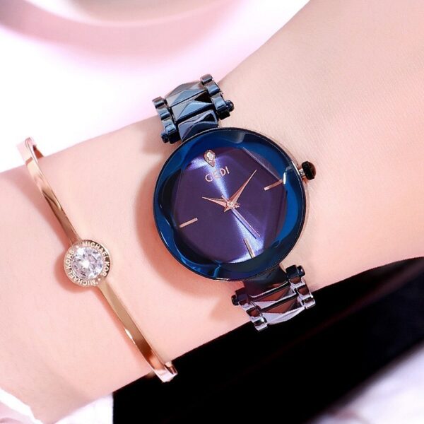 New Women's Fashion Personalized Trend Atmosphere Watch Steel Belt Women's Watch - Image 6