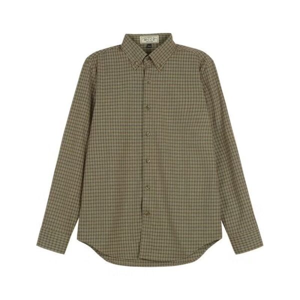 Spring And Autumn Vintage Striped Shirt Men - Image 4