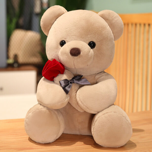 23-45cm New Lovely Hug Roses Teddy Bear Plush Pillow Stuffed Soft Animal Dolls Nice Birthday Gift Girlfriend Valentine's Day - Image 7