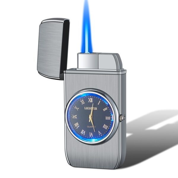 Personalized Creative Multifunctional Electronic Watch Cigarette Lighter-in-one Body Multi-purpose LED Flashing Lamp Gift Lighter - Image 9