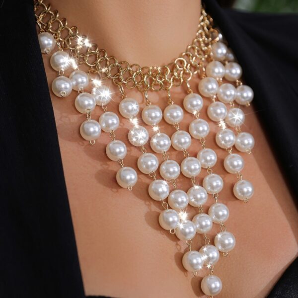 Vintage Pearl Necklace Necklace - Image 5