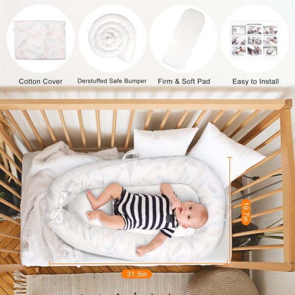 Removable And Washable Portable Crib Middle Bed - Image 4