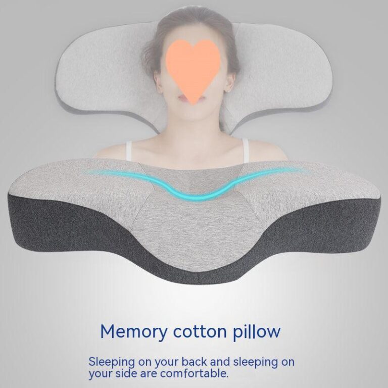 Space Memory Cotton Filling Low Thin Pillow - Image 5