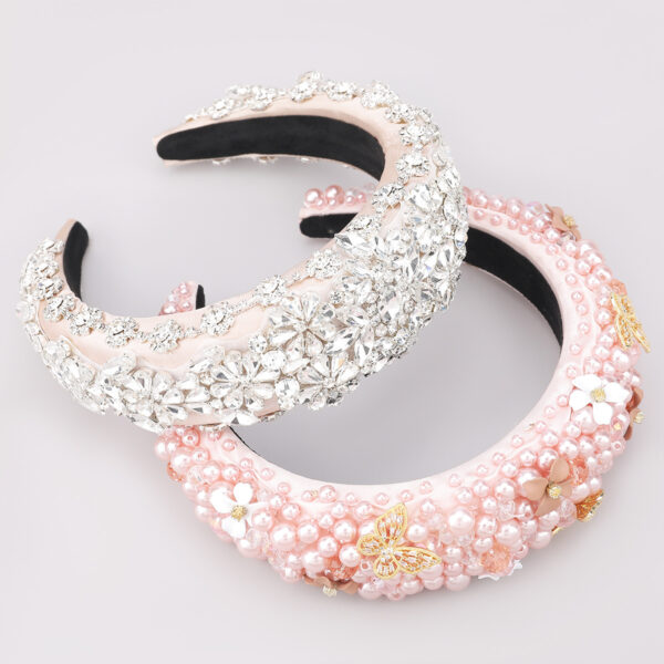 Fashionable Personality Hair Accessories Fabric Diamond Headband - Image 5