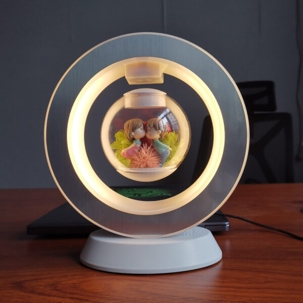 Valentines Day Gift Heart Floating Table LED Night Light Magnetic Levitation Creatives Lamp Desk Lamp Home Decor - Image 6