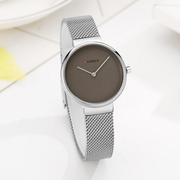 Fashion New Water Quartz Watch Women's Mesh Belt Casual Business Pointer Watch - Image 7