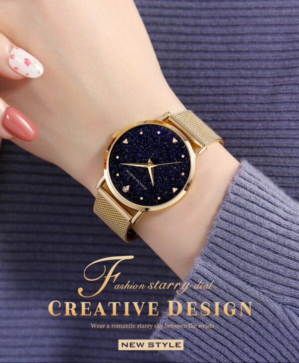 Women's Waterproof Starry Simple Quartz Watch - Image 5