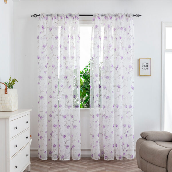 Mesh Curtains Bedroom Light Transmission Decorative Curtain - Image 6