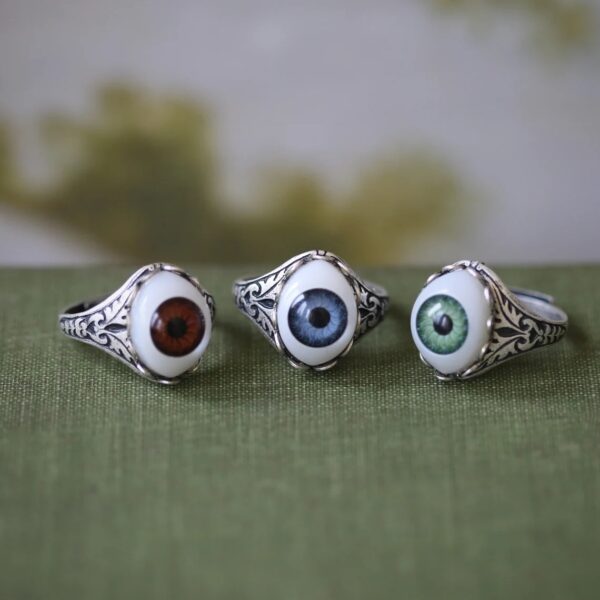 All-round Eye Creative Opal Alloy Casting Men's Ring - Image 2