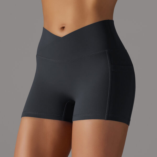 Yoga Shorts With Phone Pocket Design Fitness Sports Pants For Women Clothing - Image 2