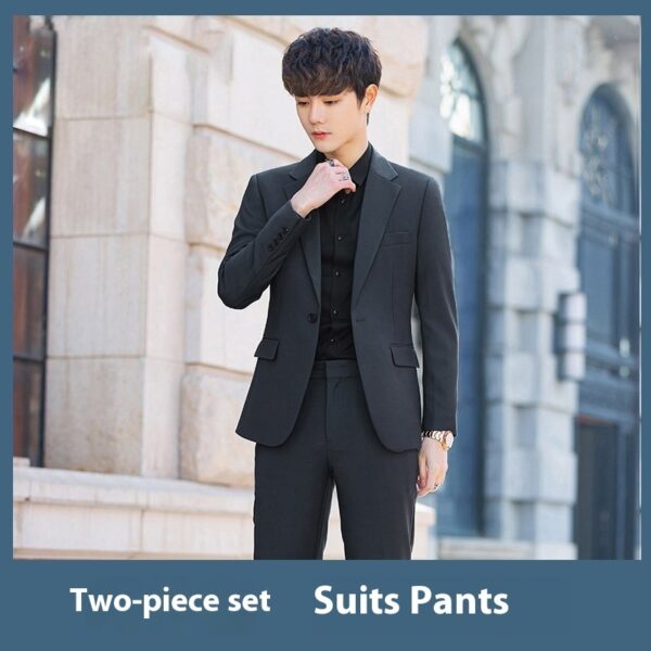 Business Casual Korean-style Slim-fit Trendy High-end Suit Men's Jacket - Image 10