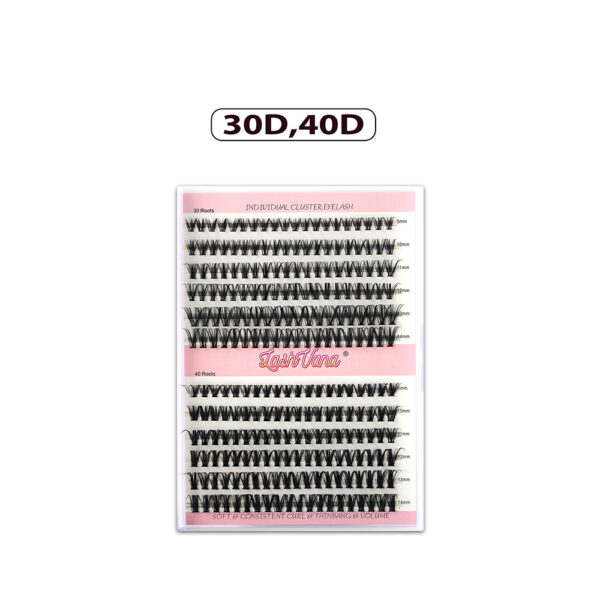 Segmented False Eyelashes Thick Curl Twelve Rows - Image 5