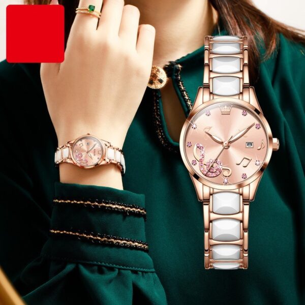 Fashion Diamond Inlaid Women's Quartz Watch - Image 4