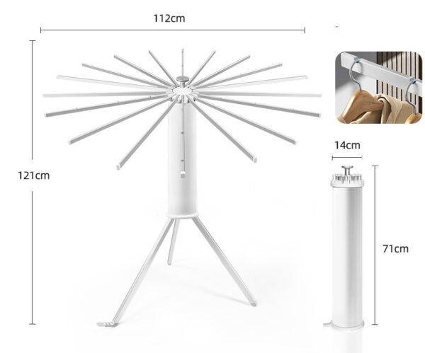 Household Floor Folding Clothes Drying Rack - Image 5