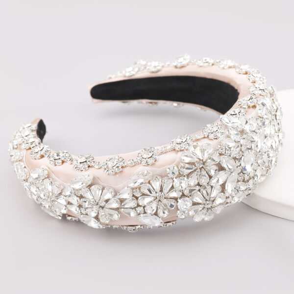 Fashionable Personality Hair Accessories Fabric Diamond Headband - Image 4