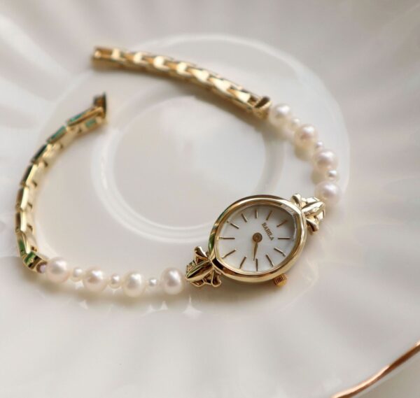 Natural Freshwater Pearl Watch Bracelet Strap Exquisite Quartz Women's Watch - Image 3