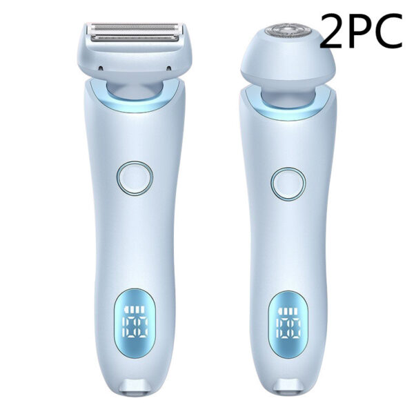 2 In 1 Hair Removal Epilator USB Rechargeable Trimmer Women Body Razor Face Leg Armpit Bikini Hand Pubic Shaver Hair Remover - Image 4