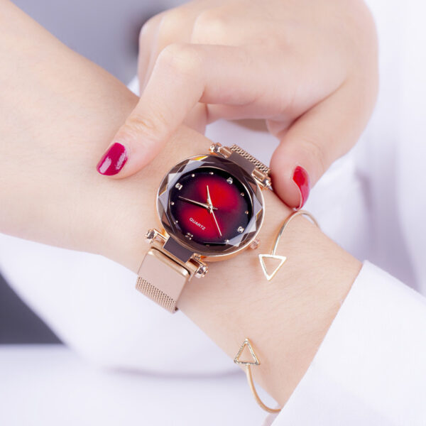 Women's Starry Quartz Lazy Magnet Strap Iron-absorbing Watch - Image 6