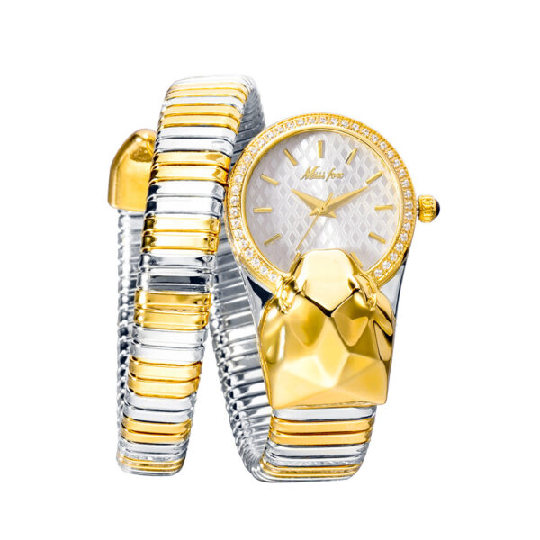 Women's Fashion Trend Diamond-encrusted Snake Watch - Image 7