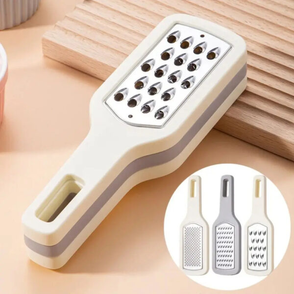 3 In 1 Cheese Grater Portable Handheld Stainless Steel Vegetable Grater Kitchen Tools Efficient Food Graters Home Kitchen Gadgets - Image 9