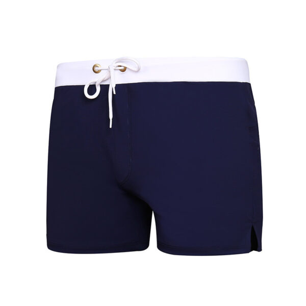 Men's Color Matching Beach Swim Trunks - Image 3