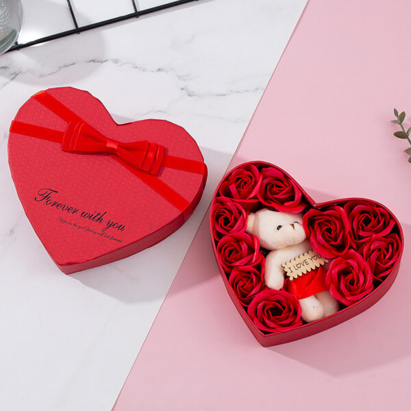 Heart-shaped Rose Red Gift Box New Year Christmas Gift Box Valentine's Day Christmas Gift Mother's Day Birthday Gift - Image 9