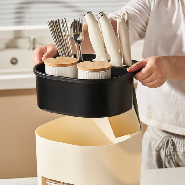 Kitchen Storage Multifunctional Large-capacity Chopstick Spoon Storage Holder Cutlery Knife Fork Kitchen Tools - Image 4