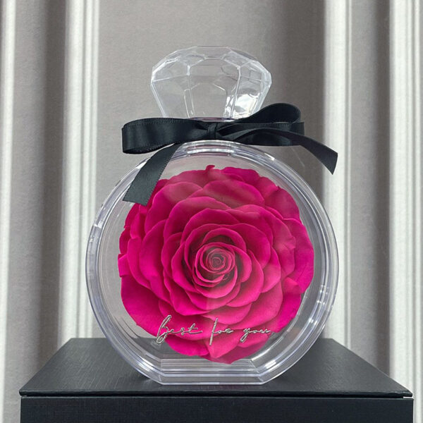 Natural Eternal Flower Ornaments Transparent Cover Dried Rose Gift Box For Christmas New Year Valentine's Day Home Decor - Image 9