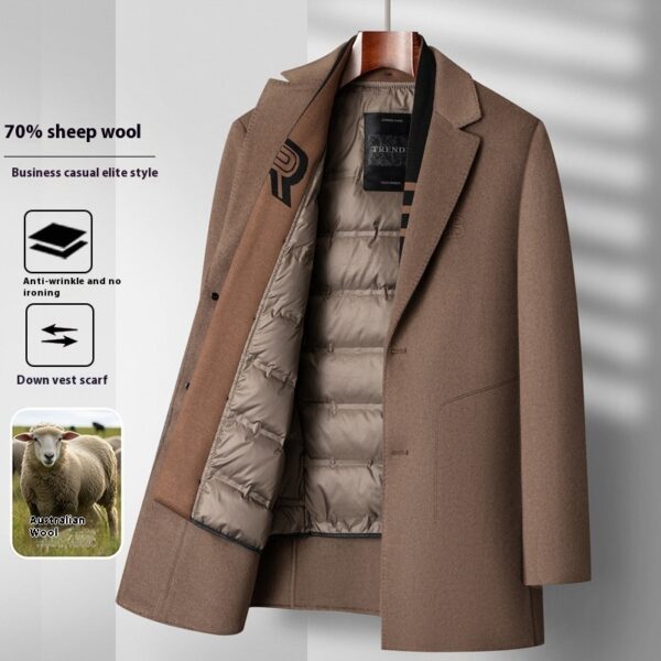 Woolen Coat Men's Coat Mid-length Winter - Image 3