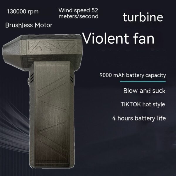 Turbo Fan Silent High Power Jet Fan Brushless Motor Air Duster Fast Recharging Dust Blower Air Blower - Image 3