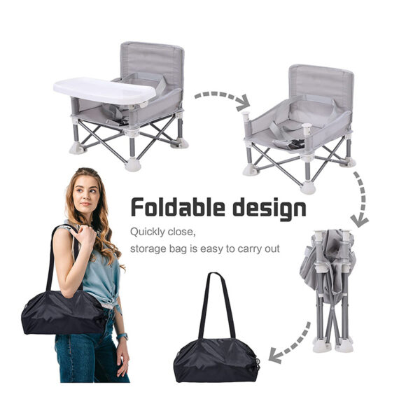 Baby Dining Chair Multifunctional Foldable And Portable Outdoor Beach Seat Baby Furniture Supplies - Image 2