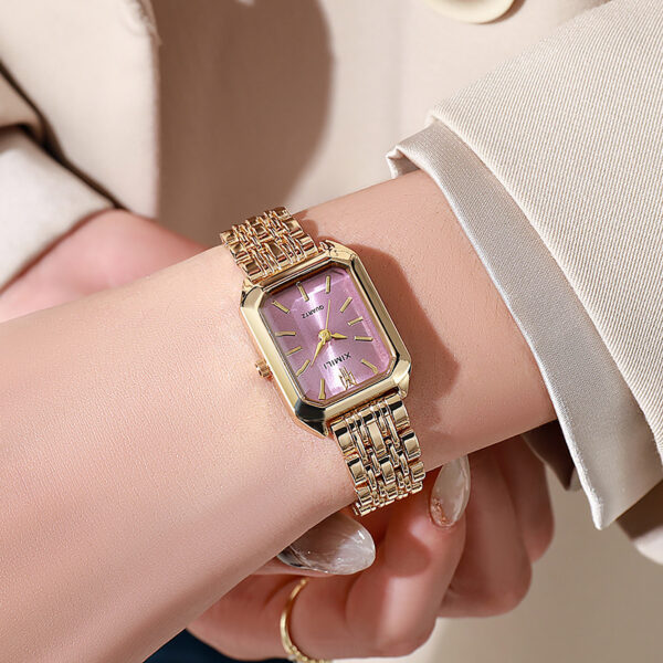 Fashion Simple Square Steel Strap Women's Watch - Image 9