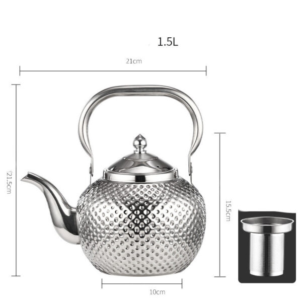 Spherical Handle Stainless Steel With Strainer Household Tea Table Kettle - Image 9