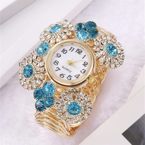 Inlaid Rhinestone Starry Women's Elegant Affordable Luxury Fashion Quartz Watch - Image 5