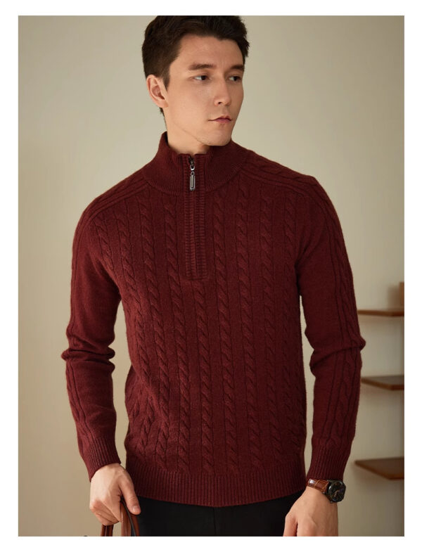 Pure Wool Twisted Sweater - Image 4