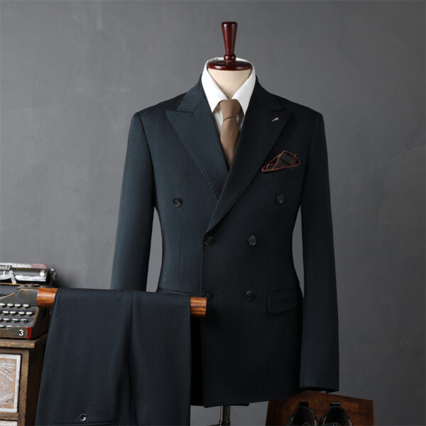 Men's Double Breasted Suit Business - Image 9