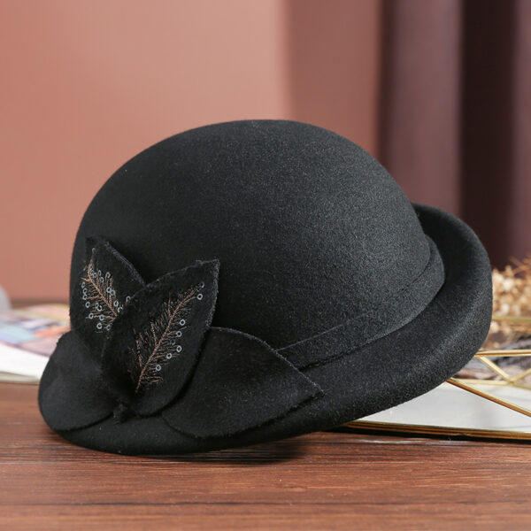 Women's Retro Beret Elegant Fur Felt Hat - Image 8